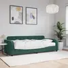 vidaXL Lit de jour avec matelas vert foncé 90x200 cm velours 3196907