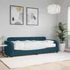 vidaXL Lit de jour avec matelas bleu 80x200 cm velours 3196897