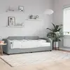 vidaXL Lit de jour avec matelas gris clair 90x200 cm tissu