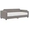 Non communiqué vidaXL Lit de jour avec matelas taupe 100x200 cm tissu