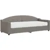 vidaXL Lit de jour avec matelas taupe 80x200 cm tissu