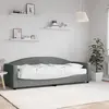 vidaXL Lit de jour avec matelas gris foncé 80x200 cm tissu