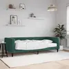 vidaXL Lit de jour avec matelas vert foncé 90x200 cm velours