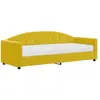 vidaXL Lit de jour avec matelas jaune 80x200 cm velours