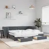 Lit de jour avec gigogne et tiroirs sans matelas 90x200 cm vidaXL