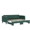 Vidaxl - Lit de jour avec lit gigogne vert foncé 90x200 cm velours