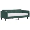 vidaXL Vidaxl Lit De Jour Avec Matelas Vert Foncé 100x200 Cm Velours