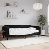 vidaXL Lit de jour avec matelas noir 90x200 cm velours