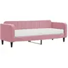 vidaXL Lit de jour avec matelas rose 80x200 cm velours