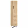 vidaXL Buffet haut Chêne sonoma 34,5x34x180 cm Bois d'ingénierie