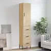 vidaXL Buffet haut Chêne sonoma 34,5x34x180 cm Bois d'ingénierie