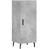 vidaXL Buffet haut Gris béton 34,5x34x180 cm Bois d'ingénierie