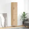 vidaXL Highboard chêne Sonoma 34,5x34x180 cm Matériau dérivé du bois