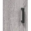 vidaXL Buffet haut Sonoma gris 34,5x34x180 cm Bois d'ingénierie