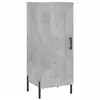 vidaXL Buffet haut Gris béton 34,5x34x180 cm Bois d'ingénierie
