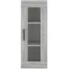 vidaXL Buffet haut Sonoma gris 34,5x34x180 cm Bois d'ingénierie