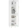 vidaXL Buffet haut Blanc 34,5x34x180 cm Bois d'ingénierie