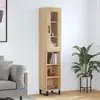 vidaXL Buffet haut 34,5x34x180 cm - Chêne sonoma