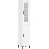 vidaXL Buffet haut Blanc 34,5x34x180 cm Bois d'ingénierie