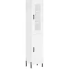 vidaXL Buffet haut Blanc 34,5x34x180 cm Bois d'ingénierie
