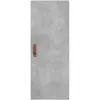 vidaXL Buffet haut Gris béton 34,5x34x180 cm Bois d'ingénierie
