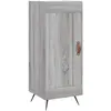 vidaXL Buffet haut Sonoma gris 34,5x34x180 cm Bois d'ingénierie