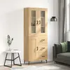 vidaXL Buffet haut Chêne sonoma 69,5x34x180 cm Bois d'ingénierie