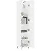 vidaXL Buffet haut Blanc 34,5x34x180 cm Bois d'ingénierie