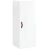 vidaXL Buffet haut Blanc brillant 34,5x34x180 cm Bois d'ingénierie