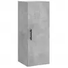 vidaXL Buffet haut Gris béton 34,5x34x180 cm Bois d'ingénierie