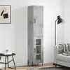 vidaXL Buffet haut Gris béton 34,5x34x180 cm Bois d'ingénierie