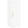 vidaXL Buffet haut Blanc 34,5x34x180 cm Bois d'ingénierie
