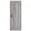 vidaXL Buffet haut Sonoma gris 34,5x34x180 cm Bois d'ingénierie