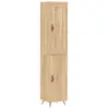 Buffet haut Chêne sonoma 34,5x34x180 cm Bois d'ingénierie