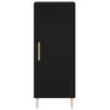 vidaXL Buffet haut Noir 34,5x34x180 cm Bois d'ingénierie