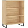 vidaXL Buffet haut Chêne sonoma 69,5x34x180 cm Bois d'ingénierie