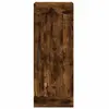vidaXL Buffet haut Chêne fumé 34,5x34x180 cm Bois d'ingénierie
