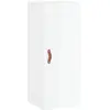vidaXL Buffet haut Blanc brillant 34,5x34x180 cm Bois d'ingénierie