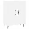 vidaXL Buffet haut Blanc 69,5x34x180 cm Bois d'ingénierie