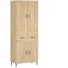 vidaXL Buffet Haut Chêne Sonoma 69,5x34x180 cm