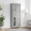 vidaXL Buffet haut 3199933 - Gris béton