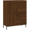 vidaXL Buffet haut Chêne marron 69,5x34x180 cm Bois d'ingénierie