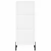 vidaXL Buffet haut Blanc 34,5x34x180 cm Bois d'ingénierie