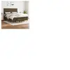 vidaXL Sommier à lattes de lit avec matelas Marron foncé 180x200 cm