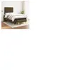 vidaXL Sommier à lattes de lit avec matelas Marron foncé 120x200 cm