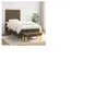 vidaXL Sommier à lattes de lit avec matelas Marron foncé 80x200 cm