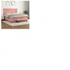 vidaXL Sommier à lattes de lit avec matelas Rose 160x200 cm Velours