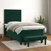 Vidaxl sommier à lattes de lit avec matelas vert foncé 90x190 cm