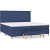 VIDAXL vidaXL Sommier à lattes de lit avec matelas Bleu 200x200 cm