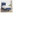 vidaXL Sommier à lattes de lit avec matelas Bleu 80x200 cm Tissu